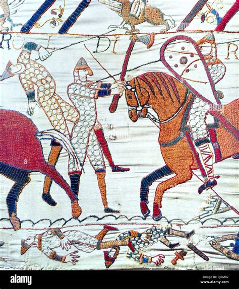 The Battle of Hastings as depicted in the Bayeux Tapestry