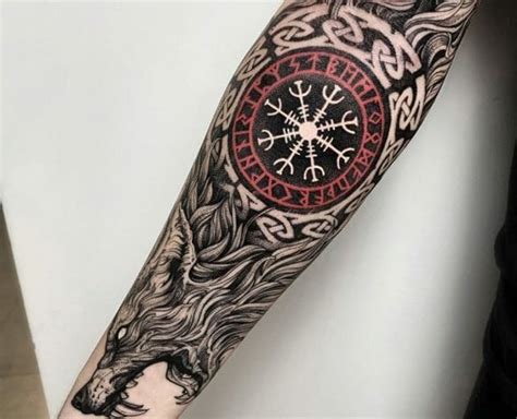 Norse Forearm Half Sleeve Tattoo Design 7