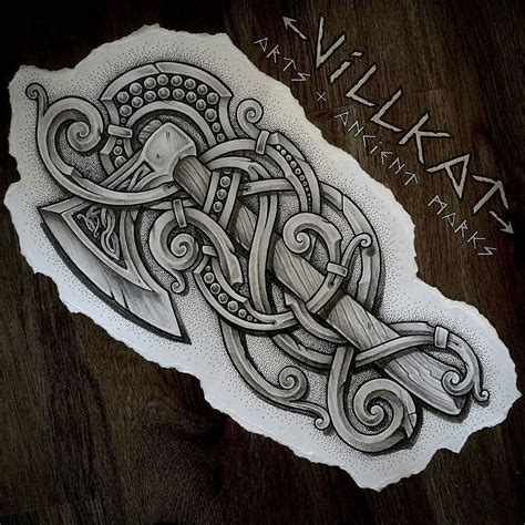 Norse Forearm Half Sleeve Tattoo Design 1