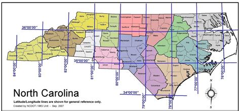 North Carolina Latitude and Geography