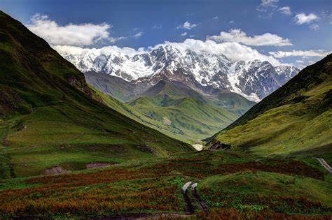 Map of North Caucasus mountain range