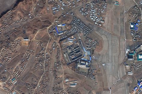 Satellite image of a North Korean concentration camp