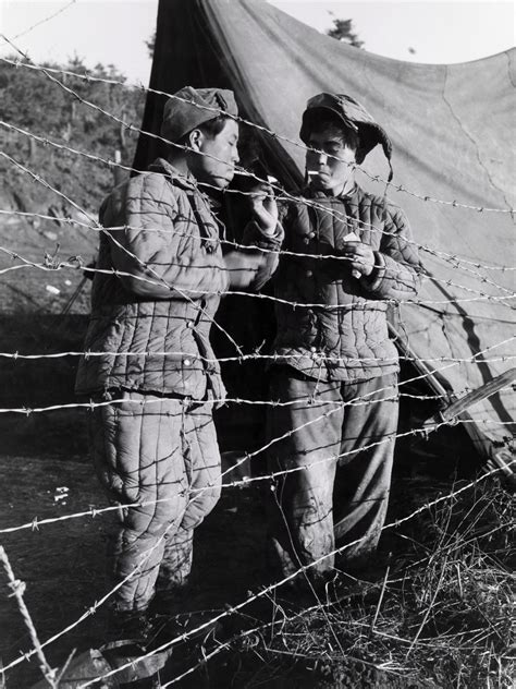 North Korean prisoners in a concentration camp