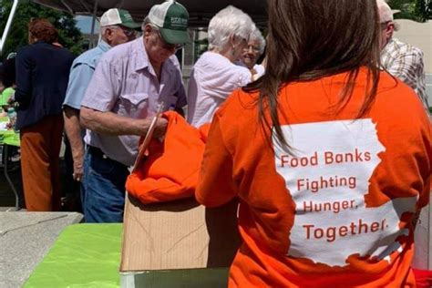 North Louisiana Food Bank volunteers sorting food donations