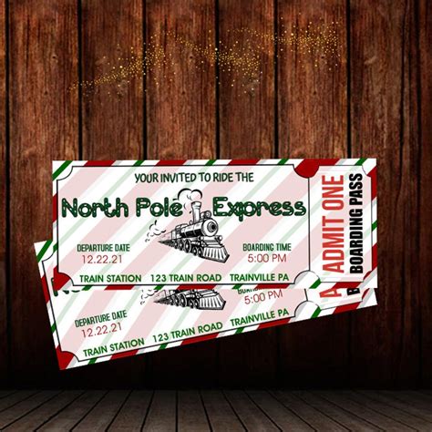 North Pole Express Ticket