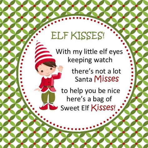 North Pole Kisses Printable