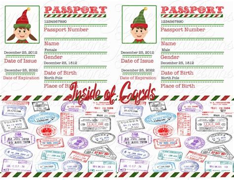 North Pole Passport Printable