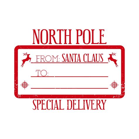 North Pole Special Delivery Template