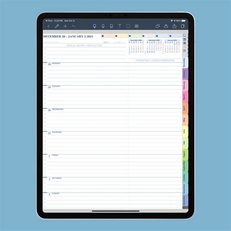 Notability planner layout