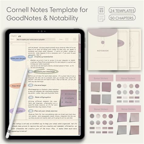 Notability templates for productivity