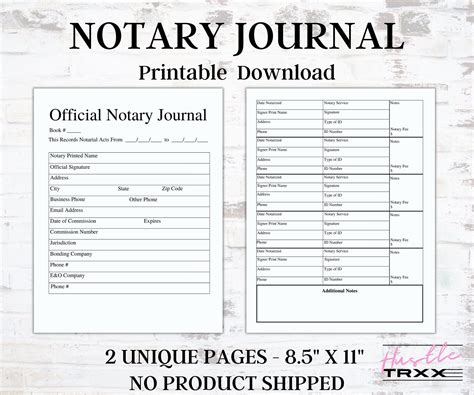 Notary Log Sheet Template Gallery 5