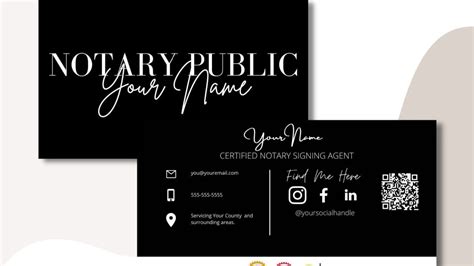 Notary Public Business Card Maker