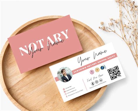 Notary Public Business Card Online