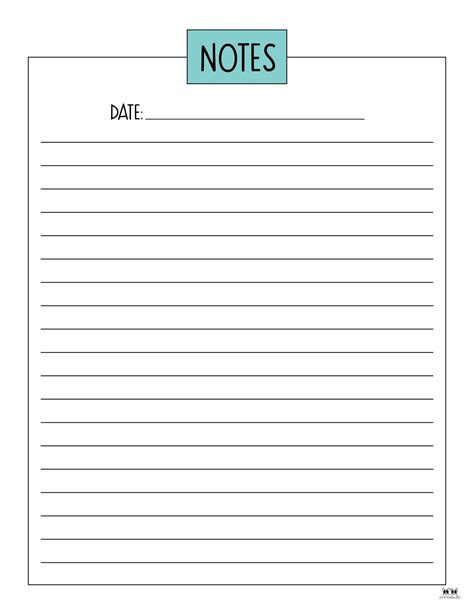 Cute note-taking template with a cartoon character