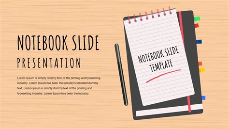 Notebook Template for Professionals on Google Slides