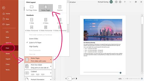 Notes Page in PowerPoint