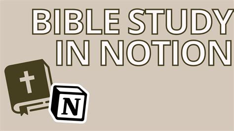 Notion Bible study examples