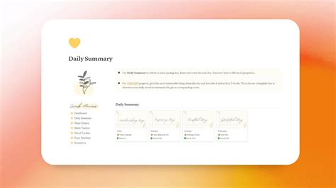 Notion Bullet Journal Ideas