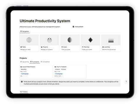 Notion Productivity Template