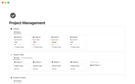 Notion Project Management Template Best Practices Image