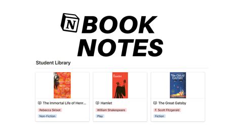 Notion Template for Book Notes