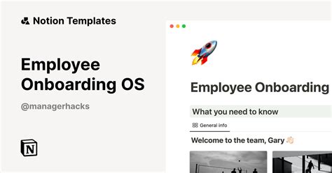 Notion Template for Employee Onboarding