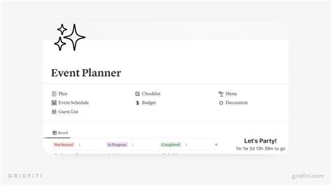 Notion Template for Event Planning