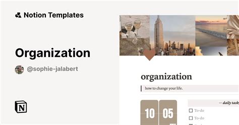 Notion Template for Organization