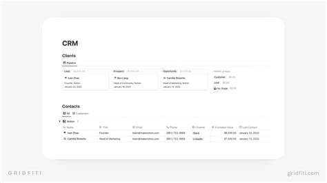 Notion Template for Sales