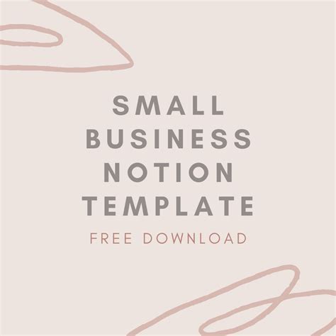 Notion Template for Small Business