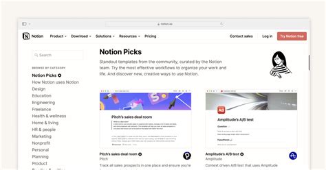 Notion Template Gallery