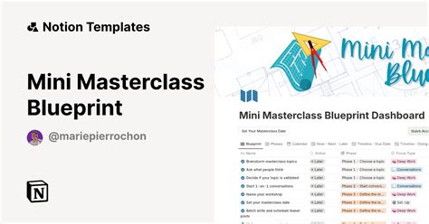 Notion Template Masterclass Overview