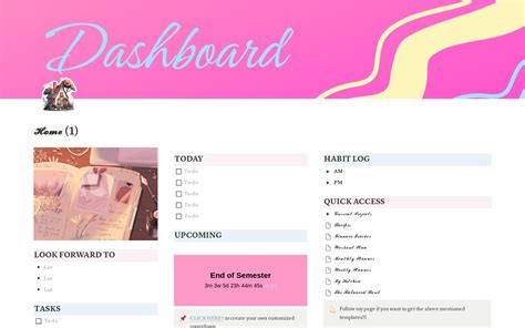 Pastel Paradise Notion Template