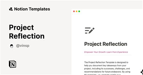 Notion Template Reflections