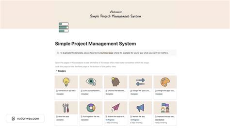 Notion Template Structure for Language Learning