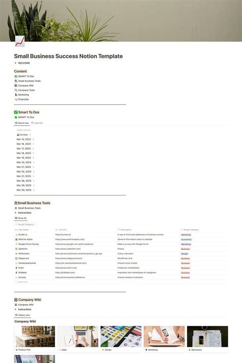 Notion Templates for Small Business Success