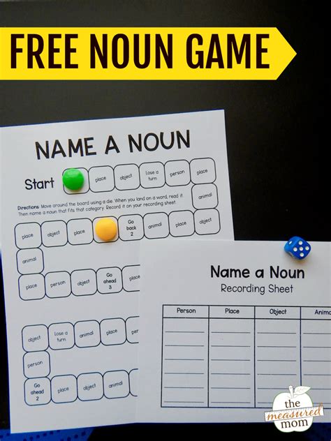 Nouns and Verbs Games