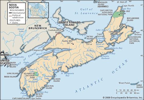 Map of Nova Scotia