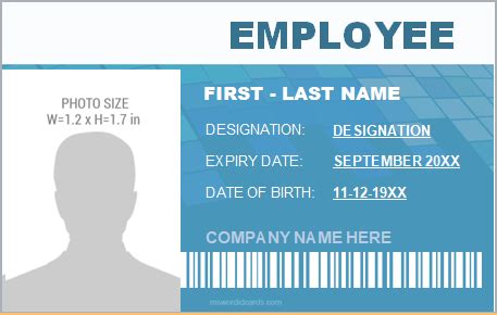 Novelty ID Card Template