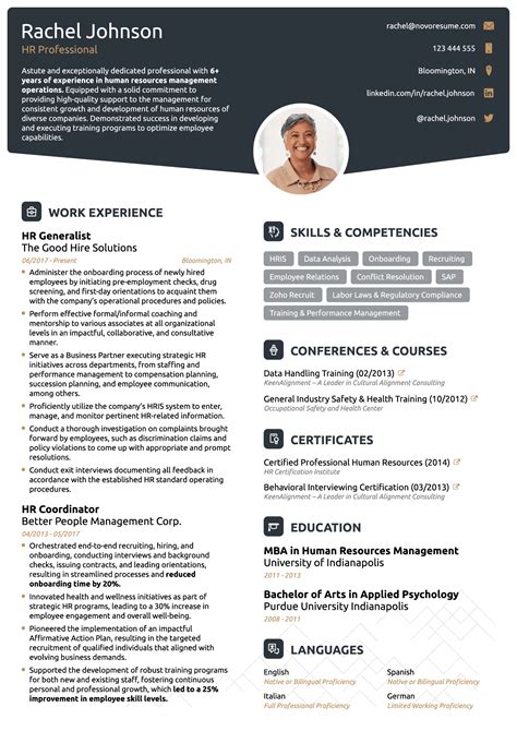 Novoresume Resume Template