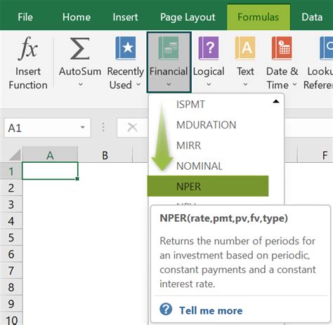 NPER Function in Excel