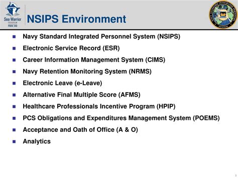 NSIPS Administration