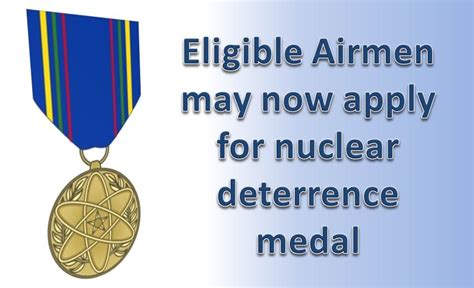 Nuclear Deterrence Operations Medal Eligibility