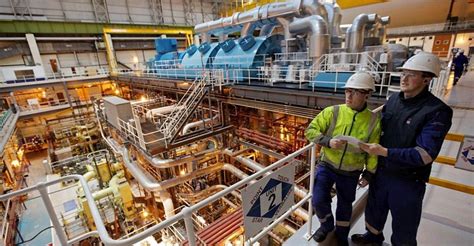 Nuclear engineer working with reactor