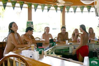 Nudist communities with members and activities