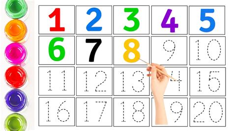 1-120 Number Chart Free Printable Template