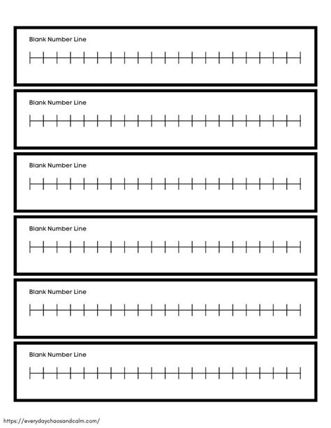 Benefits of using number line printables for teaching positive and negative numbers