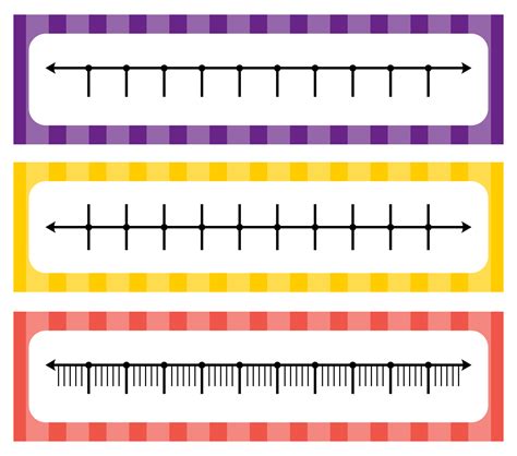 Number line templates for creating number line printables