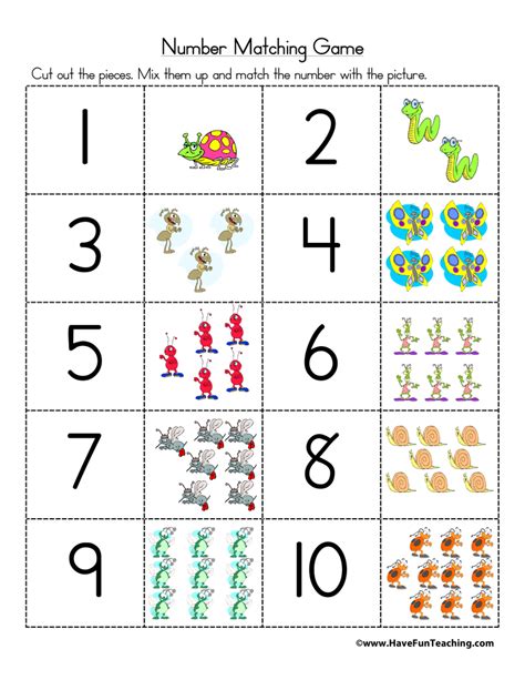 Number Matching Template