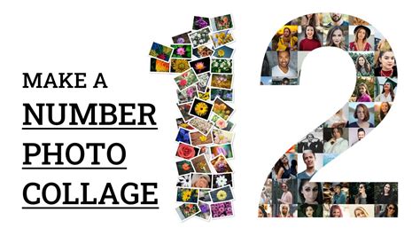 A number photo collage template gallery